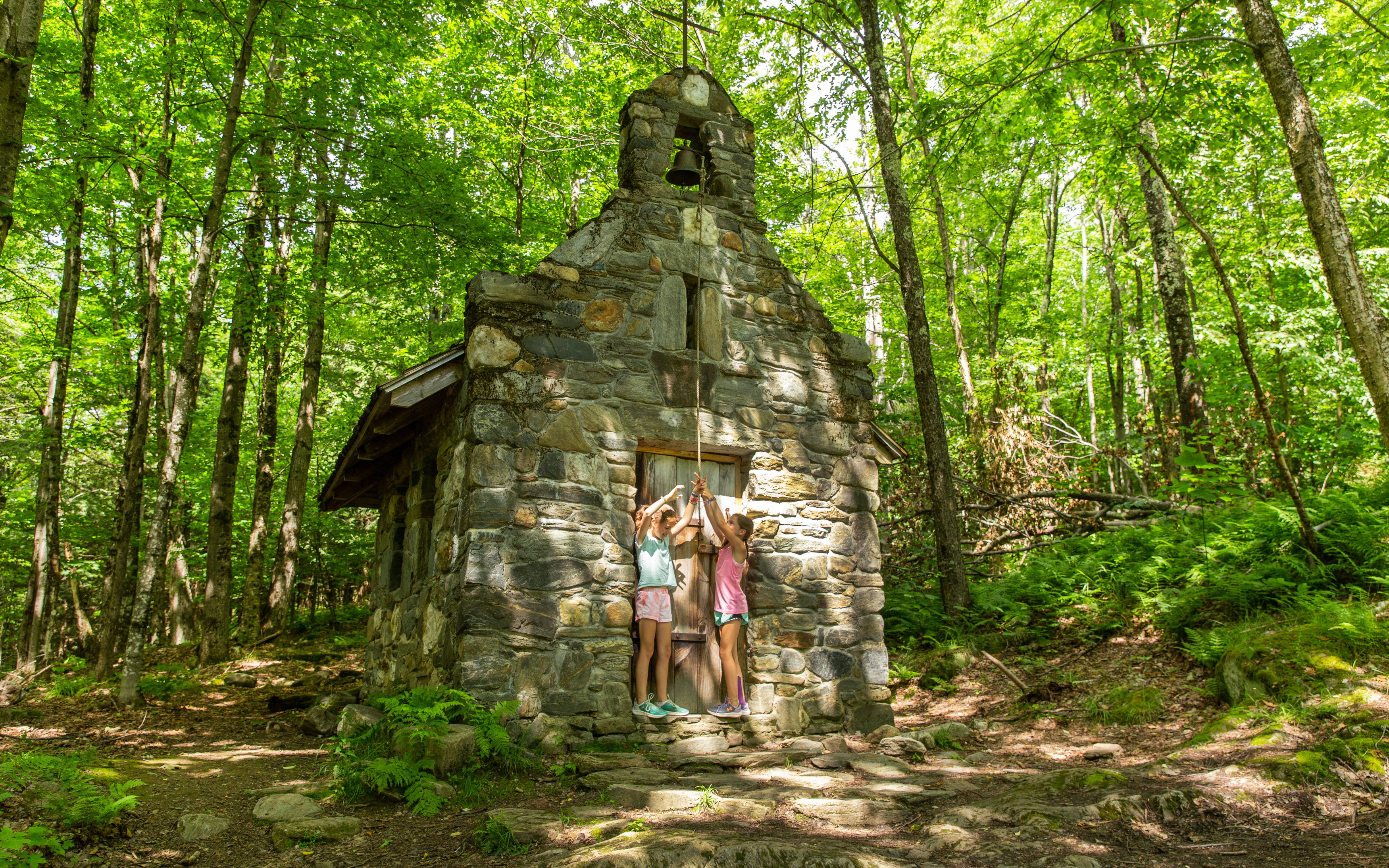 Stone chapel at von Trapp Family Lodge and Resort
