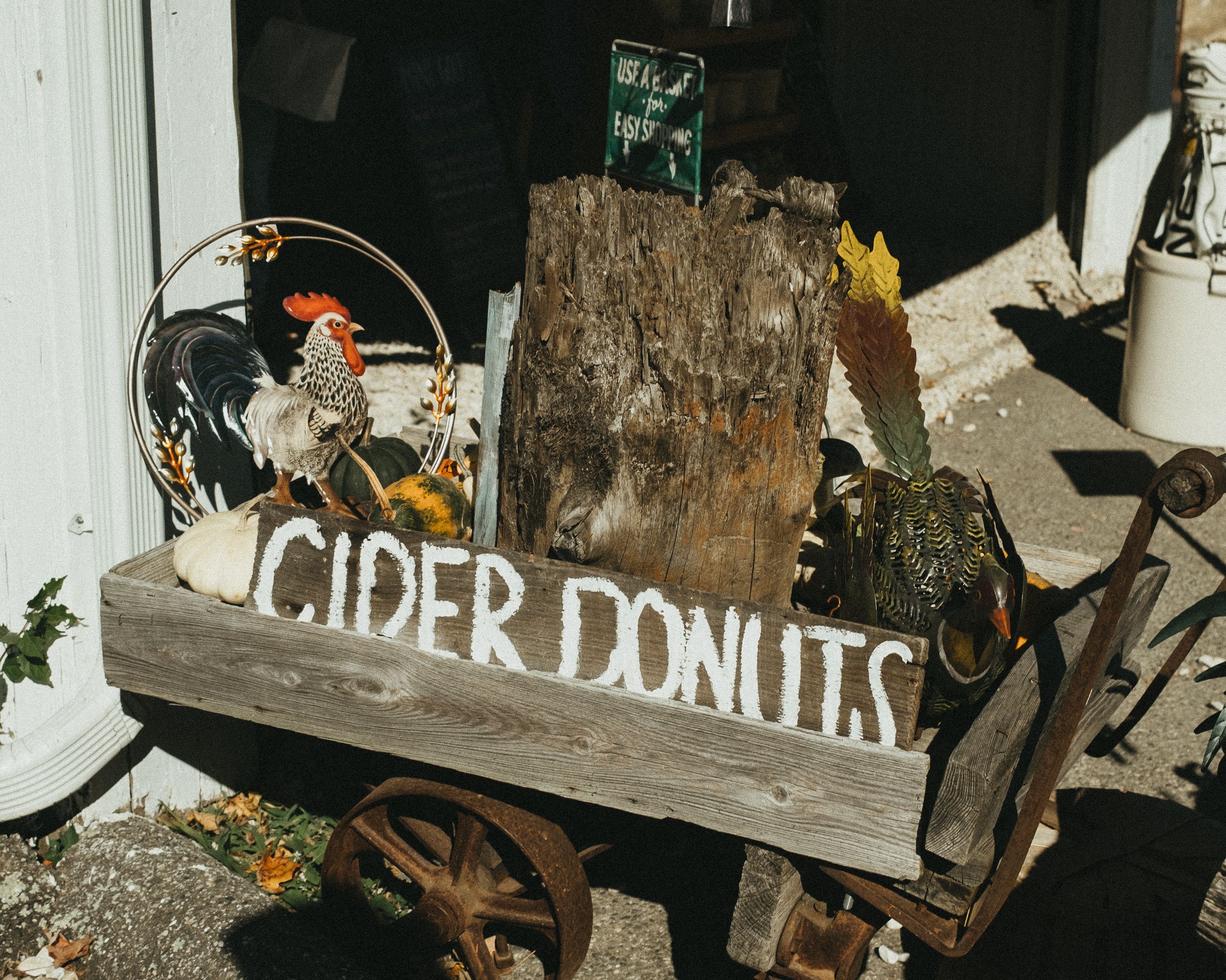 Vermont apple cider and cider donuts